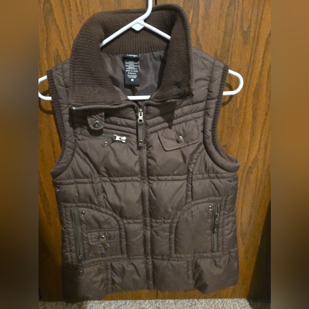 Vanity Chocolate Brown Quilted Vest